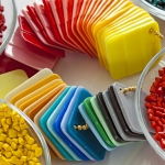 colorful plastic masterbatch granules and plastic sheets