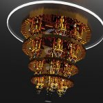 3d illustration of quantum computer