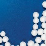 white polystyrene foam beads ball drop from Styrofoam machine fo