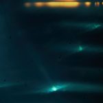 Background of retro film overly, image with scratch, dust and light leaks