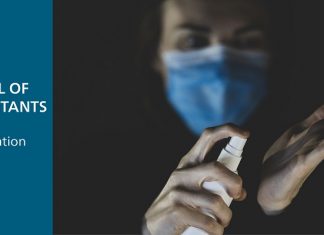 Quality control of disinfectants with titration