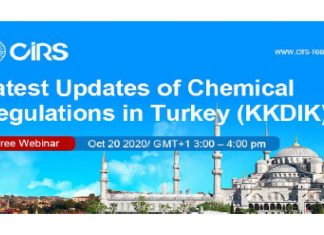 Latest Updates of Chemical Regulations in Turkey (KKDIK)