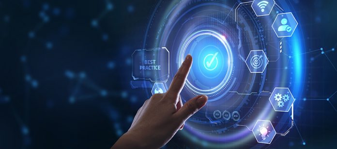 Business, Technology, Internet and network concept. BEST PRACTIC