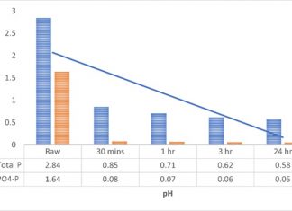 Alternative Iron-based chemical removal of phosphorous in Wastewater