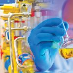 Chemical industry. Chemical laboratory at the enterprise. Concep