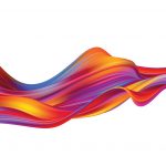 Modern colorful flow poster. Wave Liquid shape in color background. Art design for your design project. Vector illustration