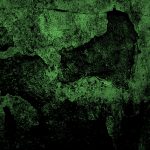 Dark green shabby walls. Scary cement texture