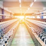 machines for weaving yarns used in industrial factories. Modern