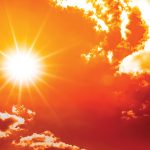 Concept or background for climate change, heat wave or global wa