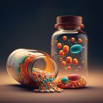 Medicine and medication of the future. Ai generated.