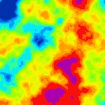 Abstract rainbow vector heat map of temperature distribution background