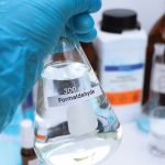 formaldehyde in glass, chemical in the laboratory