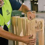 LEAD PICTURE An EPAL pallet being checked for compliance