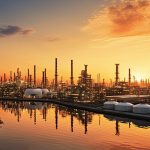 Petrochemical oil and gas refinery