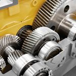 Gear speed reducer cross section