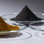 Iron oxide pigments for LFP battery cathodes