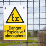 explosive warning sign