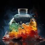 recycling process of plastic materials. transformation of plasti