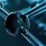 Blue-green abstract structure