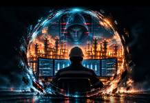 The cyberattack that looks like routine work Illustration of a chemical plant engineer with a reflection of a shadowy cyber attacker